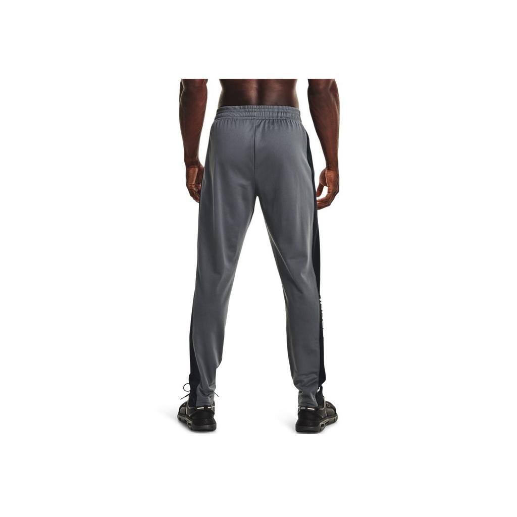 Under Armour Logo Patch Drawstring Knit Joggers Men Bottoms Grey 1366213-012