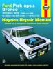 Книга Ford Pick-ups F-100-F-350 & Bronco (1973-1979) Haynes Repair Manual (USA)