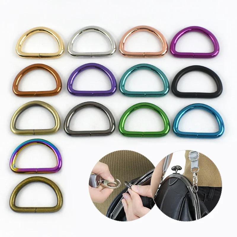 5/10 шт. Meetee 20/25/32/38 мм Металлические пряжки для ремня сумки Застежка с D-кольцом Декор ошейника для собаки Соединительные крючки DIY Фурнитура Аксессуары