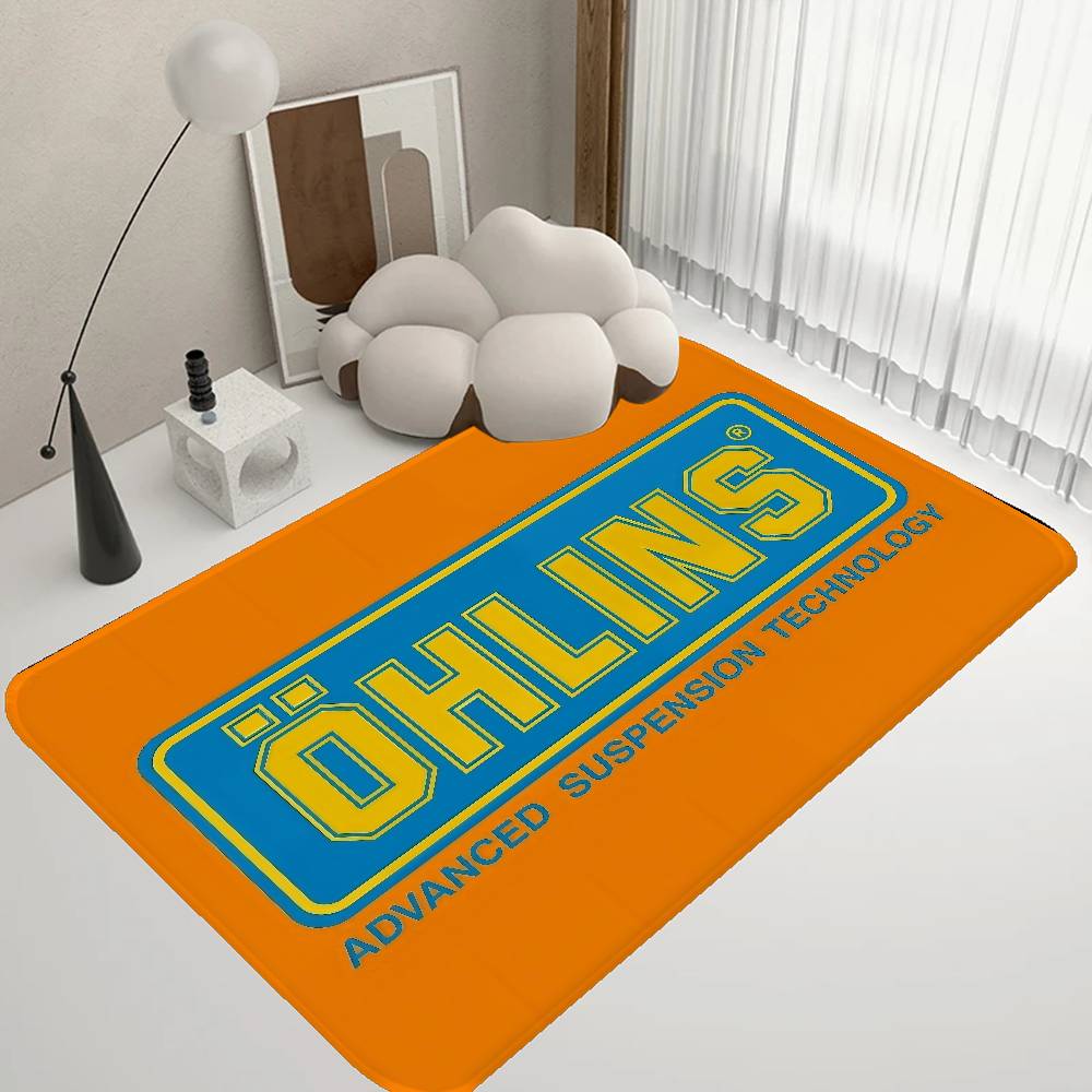 Ohlins LOGO Floor Mat Rectangle Anti-slip Home Soft Badmat Front Door Indoor Outdoor Mat Hotel Decor Mat