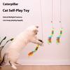 Self-hi Elastic Cat Toy Feather Bell Teaser Cat Stick Hanging Door Hanging Swing Little Mouse Toy Cat To Relieve Boredom