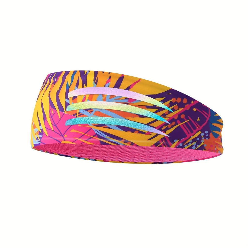 WRELS Sports Ice Silk Hairband Anti-perspirant Anti-slip Дышащая светоотражающая Бег Фитнес Эластичная потопоглощающая летняя повязка на лоб