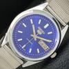VINTAGE SEIKO 5 AUTOMATIC REFURBISHED JAPAN MENS BLUE COLOR DIAL WATCH A440621-4 Sk-a440621