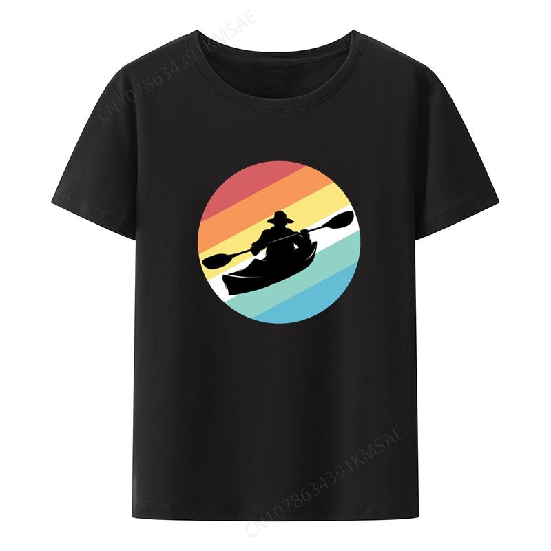 Outdoors Comfortable Kayak Anime Tshirt Roupas Masculinas Oneck Camisa Clothes Unisex Clothing Blouse Short Sleeve Tee Breathable