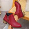 Fashion 2025 Autumn Mid Heels Women Ankle Boots Classical Shoes for Woman Fashion Chunky New Trends Shoes Snow Chelsea Boots De Mujer