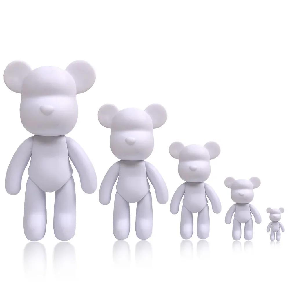 Сделай сам скульптура медведя из жидкой краски Ручная работа кукла Bearbrick Украшения Агрессивный медведь Граффити рисунок Игрушка для родителей и детей Подарок Декор для дома