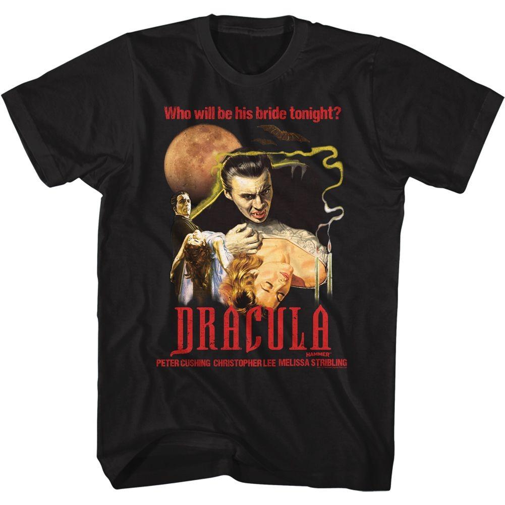 Hammer Horror Dracula Moon And Candles T-Shirt