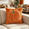 Soft Plush Fabric Throw Pillow Covers Pumpkin Pattern Faux Wool Cushions  Living Room Bedroom
