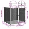 VidaXL Курятник с светло-серой крышей 103x98x90 см Оцинкованная сталь