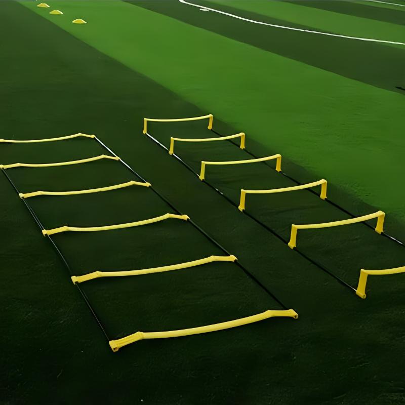 Набор для тренировки ловкости в футболе и баскетболе с мягкими координационными лестницами, скакалкой - Включает сумку для хранения