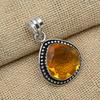 Wonderful Honey Topaz Gemstone 925 Sterling Silver Jewelry Handmade Pendant