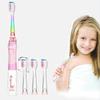Kids Sonic Toothbrush Battery Powered Electric Toothbrush Timer Replacement Brush Heads Gentle for Junior Children Ages 3+