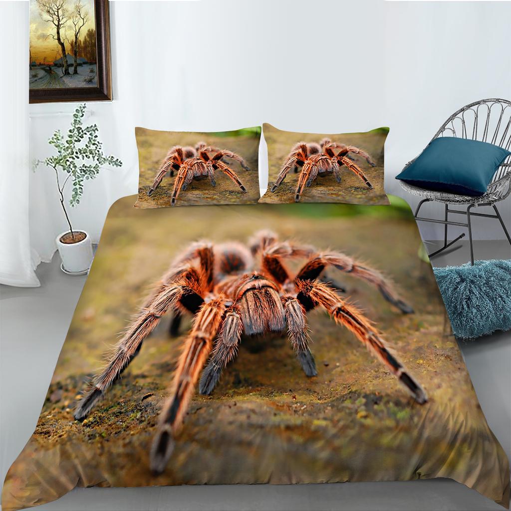 Insect Series Bedding Set 3D Digital Printed Quilt Cover and Pillow Cover 2/3 Pieces Full Size Bedding Set Home Decoration Bedding Set