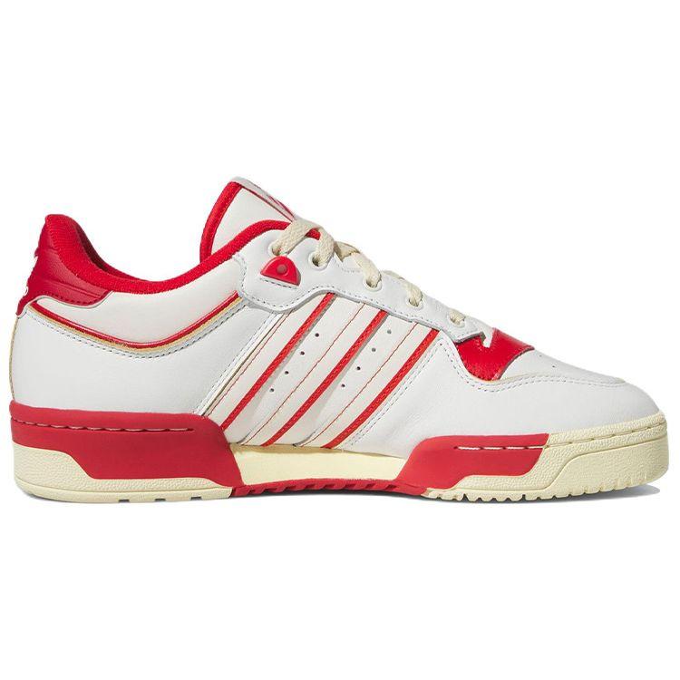 adidas Rivalry Low 86 White Power Red Мужские кроссовки Core-White Off-White Team-Power-Red GZ2557