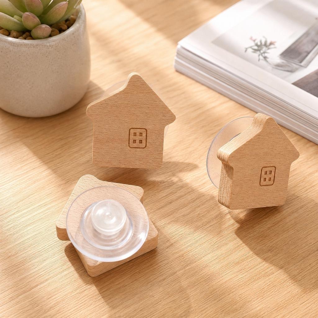 Креативный деревянный настенный крючок в японском стиле, самоклеящийся крючок для подвешивания легких предметов, организация и украшение дома