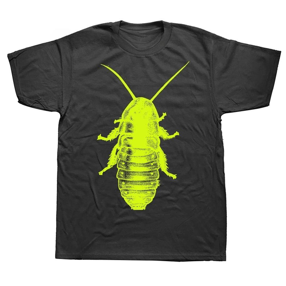 Womens Shortsleeved Tshirt Street Style Summery and Humorous Printed with A Cockroach Pattern Perfect As A Birthday Gift