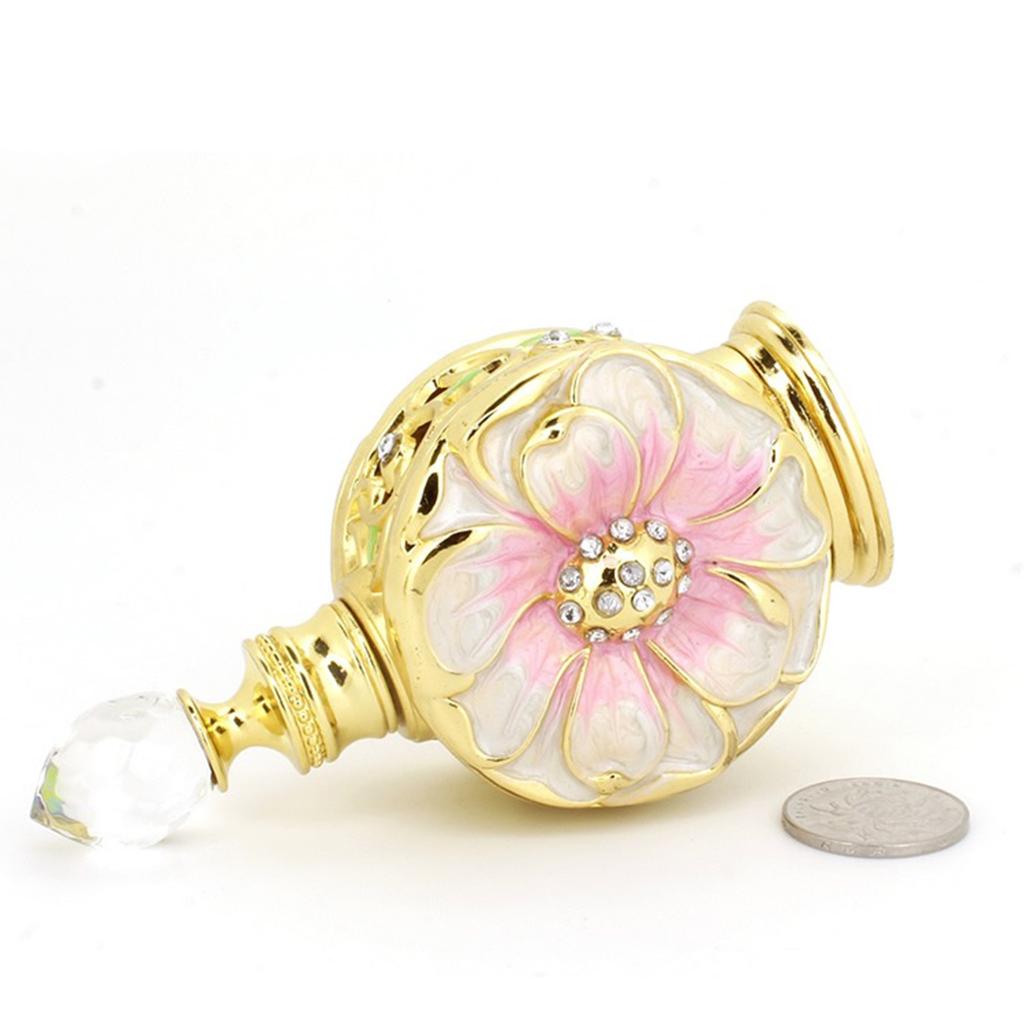 12 мл флакон духов винтажный пустой контейнер металлический рельефный цветок пустые искусственные многоцветные многоразовые банки