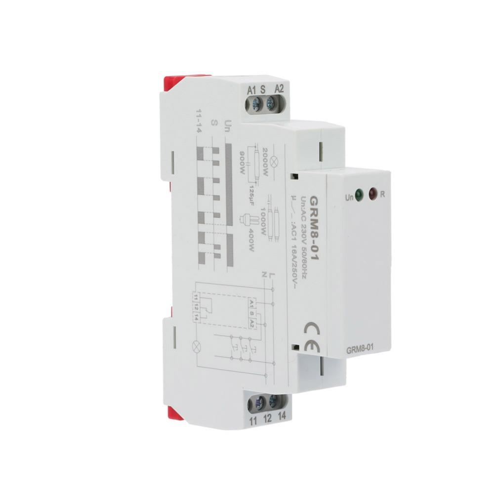 Din Rail Mount Electronic Impulse Relay AC 230V Din Rail Impulse Relay  Electrical Systems