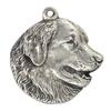 Leonberger - Silver-plated Dog Pendant, Handbag Decoration, Backpack Pendant by Art-Dog Brand