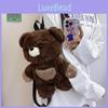 Panda Brown Bear Plush Toy Backpack Animal Bag With Adjustable Shoulder Straps