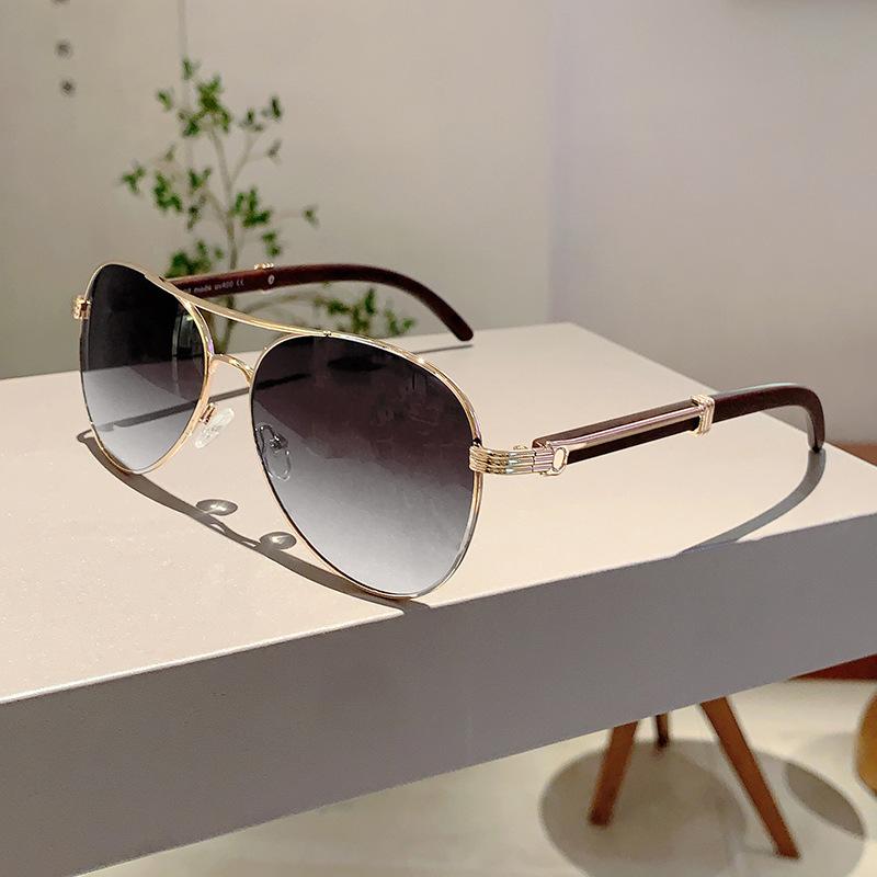 Классические очки-авиаторы Женские Для Мужчин Мужские Винтажные Солнцезащитные очки Дизайнерские Роскошные Панк Популярные Металлические Очки для Вождения