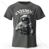 Мужская футболка с принтом Cosmic Brewery, 100% хлопок, свободные футболки с уличной графикой для мужчин и женщин, летние топы