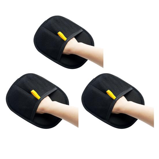 1/2/3Pcs Double Sided Pet Grooming Glove Reusable Cat Hair Remover Dog Massage