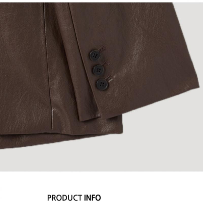 She S miSS Single Button Leather Jacket Swwjkp12050 Br