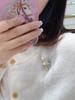 Year of the Horse Mascot 6mm Strong Luster Freshwater Pearl Horse Brooch Unisex Merry-go-round Pin Women Lucky Jewelry