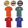THAILAND National Football Soccer Print JERSEY CHEER Quick Dry Shirt Round Neck Polyester Short Sleeve Uniform Elephant Logo Sport Outdoor