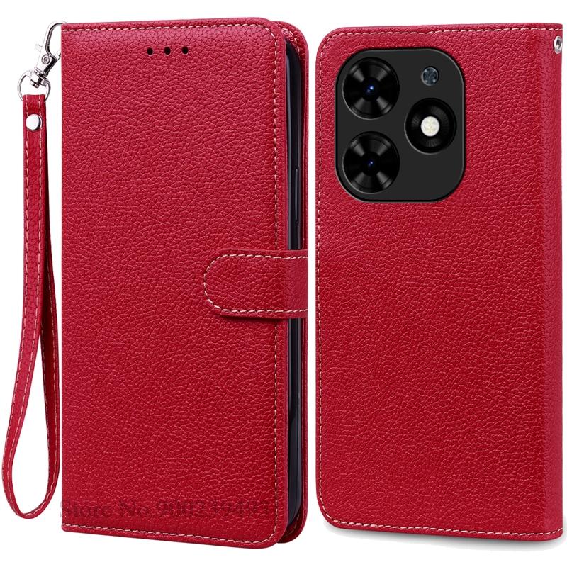 Чехол Spark Go 2024 для Tecno Spark Go 2024, кожаный чехол-кошелек, откидная крышка для Techno Spark Go 2024, чехол для телефона, чехол, Fundas