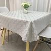 Household Plastic Anti Slip Table Mat PVC Square Tablecloth Waterproof and Anti-Scald Printed Tablecloth Tea Table Table Cover,