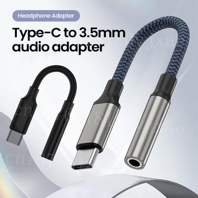 Кабель-адаптер USB C на 3,5 мм для наушников AUX аудио, USB Type C штекер на 3,5 мм разъем для наушников для Samsung iPhone 15 16, USB C адаптер