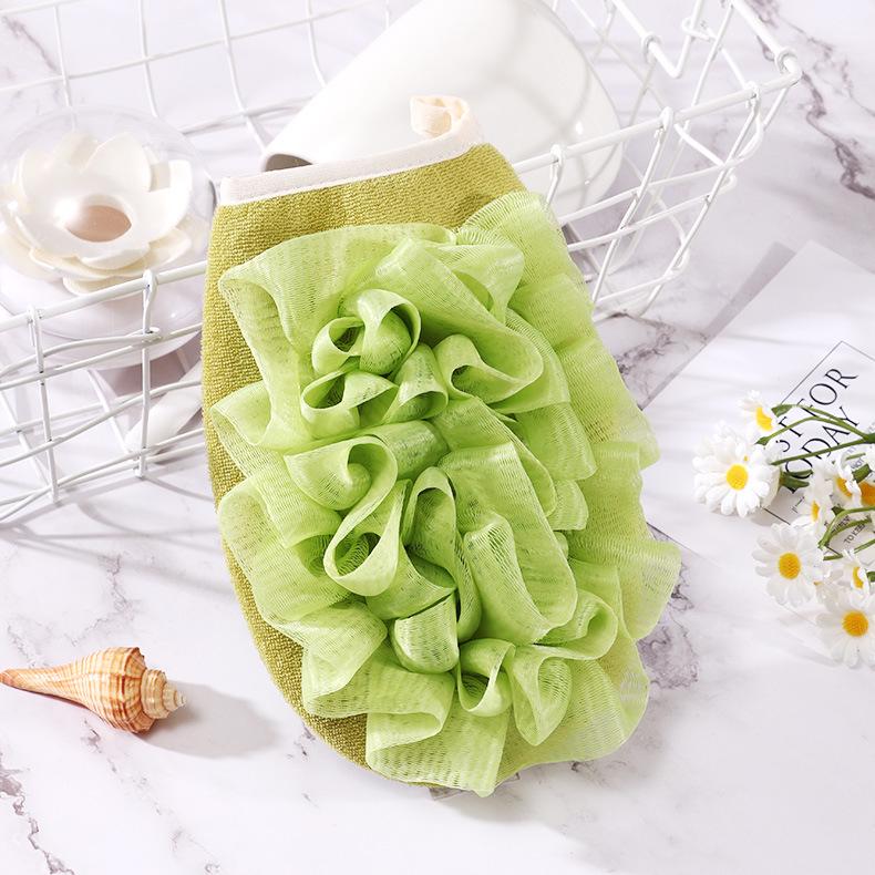 2 в 1 Щетка для ванны Отшелушивающий скраб для душа Перчатки Массажная губка для тела Мытье кожи Аксессуары для душа