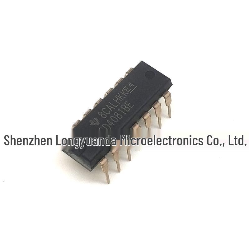 CD4081BE 2-Input AND Gate DIP-14, Original Through-Hole Logic IC, 4 Count.