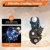 125CC 4-Stroke Engine Motor Complete Kit, 4 Speed Semi-Auto Transmission Motorcycle  Engine ATV Motor with CDI Ignition
