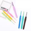 1Set 9 Sizes Soft Plastic Handle Home Aluminum Diy Crochet Knit Hook Knitting Needle 2.5-6Mm Diy Hand Held Knitting Tools