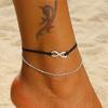 Богемия Леди Креативный пляжный летний браслет на ногу с 8 словами