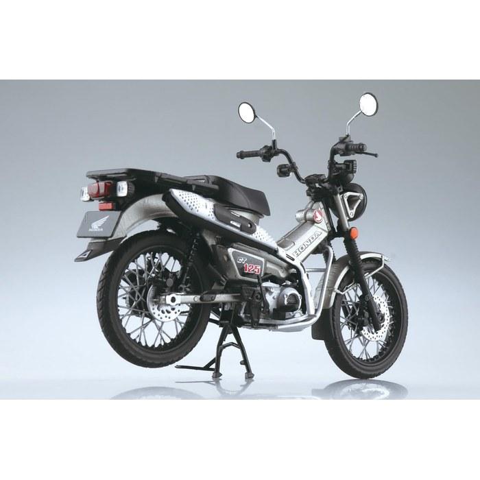Aoshima Honda CT125 Hunter Cub – Матовый Бронированный Серебристо-Металлический