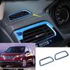 Для Honda CR-V EX LX 2012-2016 Синяя сталь Отделка воздуховыпускных отверстий кондиционера L&R на приборной панели 2 шт.