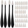 4 Packs Paper Blending Stumps With 40 Replacement Sponge Tips, Dual-Head Sketch Trimmer Eraser for Drawing, Artist Blending Kit for Shading