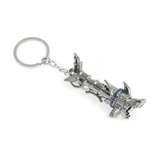 Цинковый сплав ожерелье металлический брелок акула пушка брелок коллекционный предмет рюкзаки сумки аксессуары