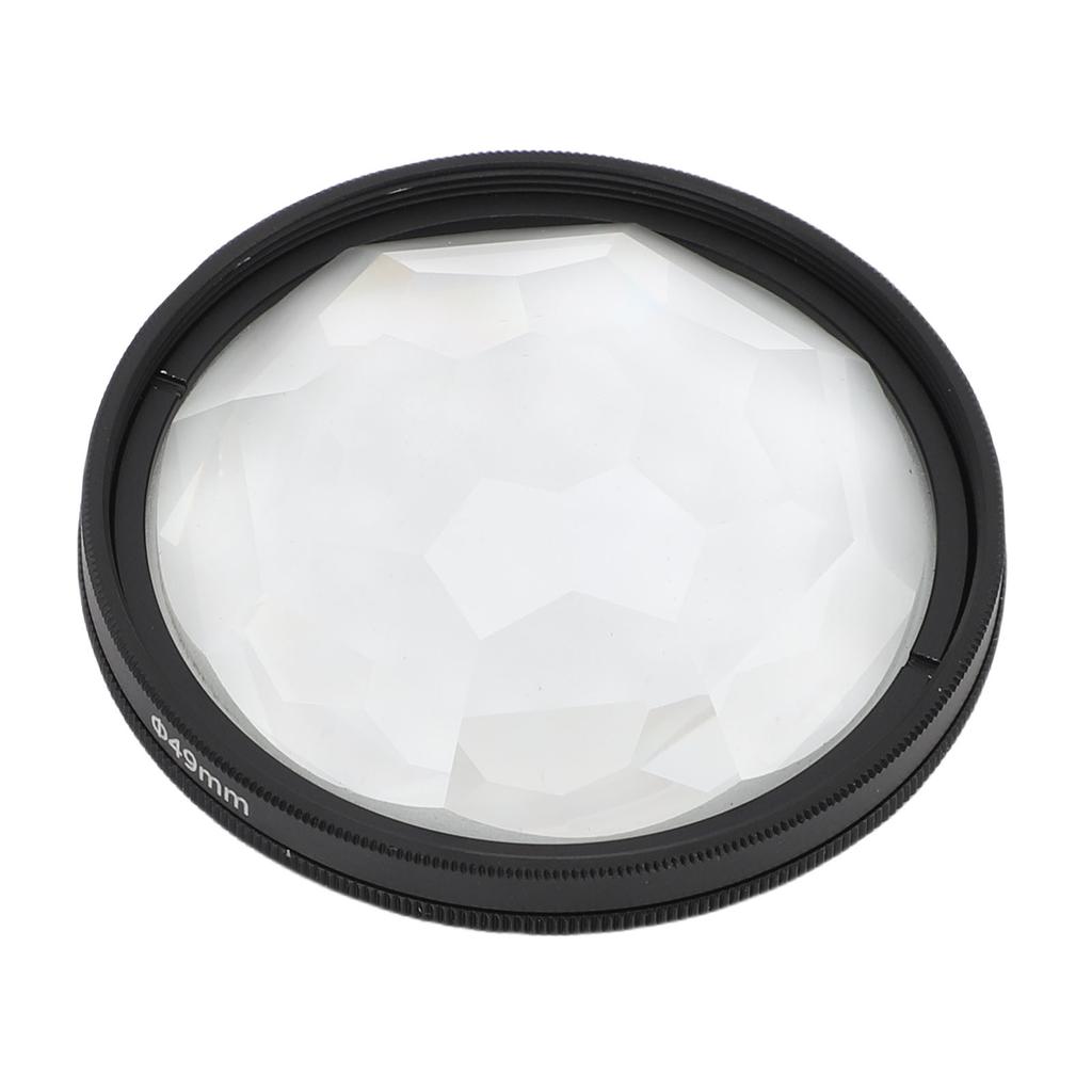 49mm Kaleidoscope Prism Lens Filter Optical Glass Camera Special Effect Filter for DSLR Mirrorless Cameras Photography