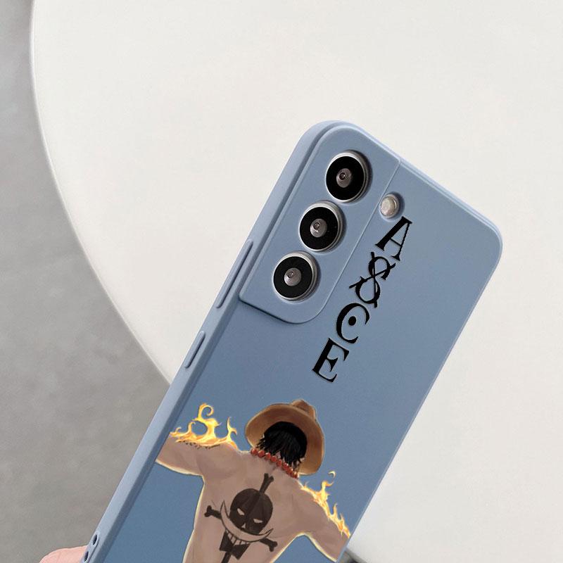 Cute Cartoon Luffy Zoro Ace Phone Case For Samsung Galaxy S26 S25 Ultra S24 S23 S22 Plus S21 S20 FE S26 A37 A57 5G Silicon Cover
