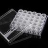 Round Shape Bead Storage Box Clear Beads Organizer New Transparent Bottles  Bead Storage