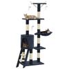 VidaXL Cat Tree with Sisal Scratching Posts 138 Cm Dark Blue