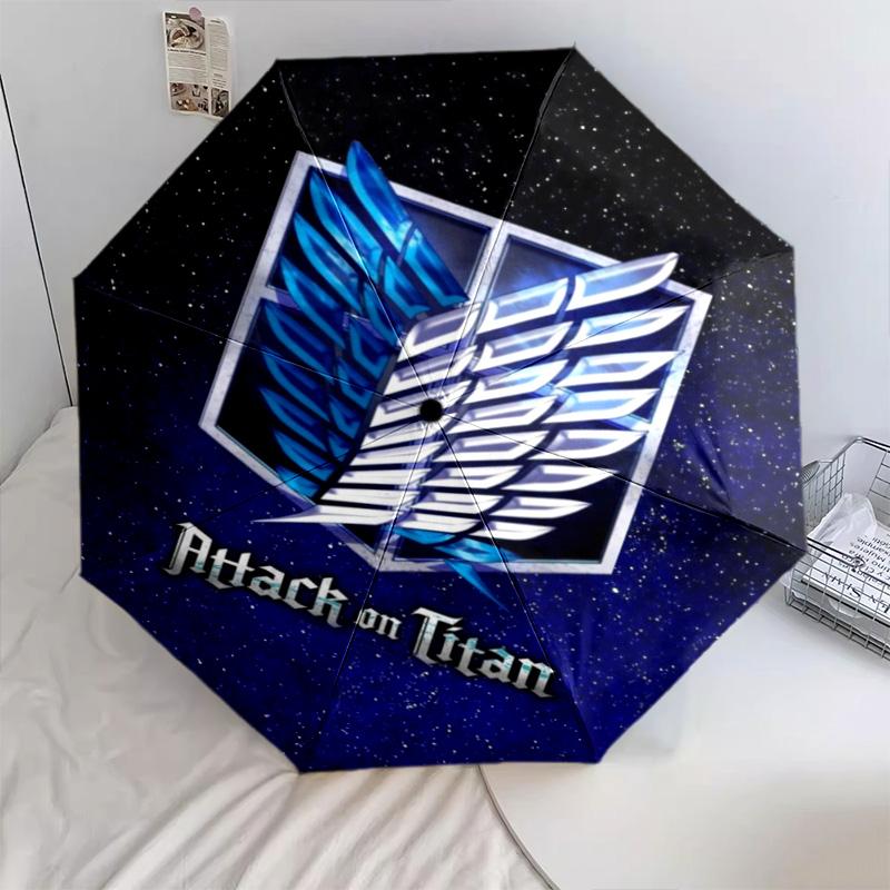 Attack on Titan Automatic Umbrella - Suitable Travel Outdoor Portable Umbrella Birthday Gift Daily Essentials