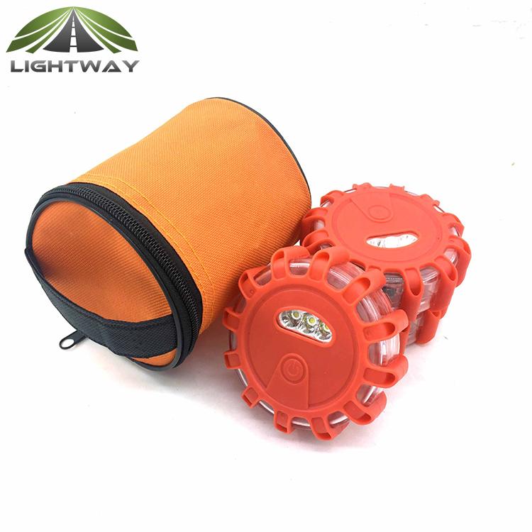 Multi-colors Plastic Emergency Disc Safety Flashing Light Traffic Warning Light Led Road Flare Strobe Warning Lights