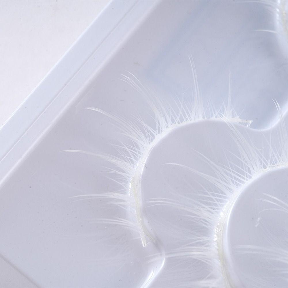 Japanese Style 3D Upper Lashes White Manga Lashes  for Halloween Party Stage Masquerade