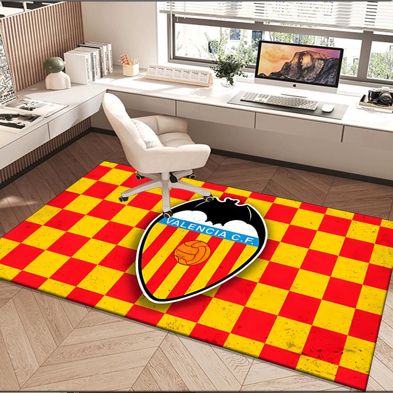 1PC rug Valencia Crest Design Carpet, Chair Rug,Area Rug for Office Bedroom living rooms bedroom, Doormat decor Christmas fan gifts